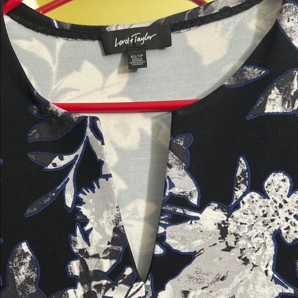 LORD AND TAYLOR Floral Black and White Dress - Picture 12 of 15